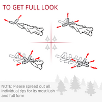 6FT Multicoloured Artificial Christmas Tree Fibre Optic Lights Star Holder