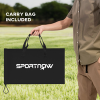 SPORTNOW Spike Ball Set, Mini Beach Games Set with Net, 3 Balls and Pump