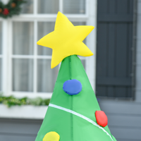 5ft Inflatable Christmas Tree Xmas Air Blown  LED Lawn Yard Outdoor Ornaments