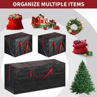 VINSANI 3pc BLACK XMAS STORAGE BAGS 1010450