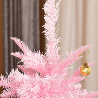 
              5FT Artificial Christmas Tree Holiday Xmas Automatic Open for Home Party Pink
            