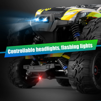 High Speed 50+kmh RC Car, RC Monster Truck, Racing Hobby Car, 4WD All Terrain Off-Road Remote Control Car, 2.4Ghz RC Crawler, 2 Battery, Kids Adults Gifts