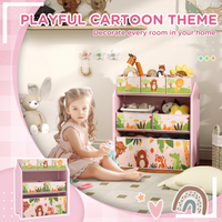 
              AIYAPLAY Kids Toy Storage Unit with 6 Storage Boxes for Playroom, Pink
            