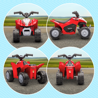 AIYAPLAY Honda Licensed Kids Electric Quad Bike 6V ATV 1.5-3 Years Red