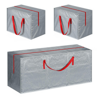 VINSANI 3pc GREY XMAS STORAGE BAGS 1010448