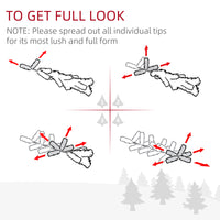 
              4ft Artificial Prelit Christmas Tree Snow Tree LED Fiber Optics Green White
            