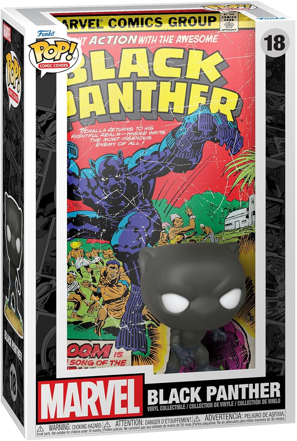 FUNKO POP!  ブラックパンサー　コミックカバー版 Funko Pop! Comic Cover: Marvel - Black Panther | eBay