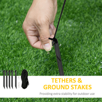 
              4ft Christmas Inflatable Santa Claus on Sleigh Deer LED Lighted Indoor Outdoor
            