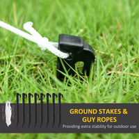 
              Outsunny 6.6FT Christmas Inflatable Santa Claus w/ Polar Bear for Graden
            