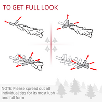 
              HOMCOM 60cm Christmas Wreath with LED Lights Pine Cones Red Berries Green
            