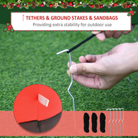 
              8ft Christmas Inflatable Santa Holiday Deco LED Lights Indoor Outdoor
            