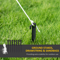 
              Outsunny 6FT Inflatable Snowman with Candy Cane and Gift Box for Party
            