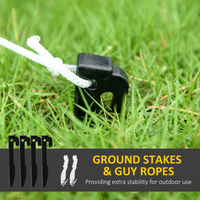 Outsunny 6.4FT Christmas Inflatable Two Penguins Riding on Polar Bear