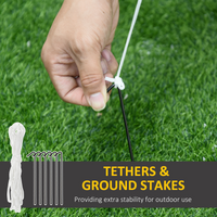 
              8ft Inflatable Christmas Penguin Holding Candy Cane Blow Up Outdoor Deco LED
            