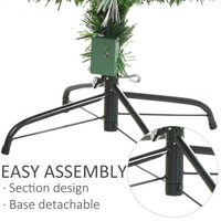 
              5ft White Light Christmas Tree 90 LEDs Star Topper Tri-Base Pre-Lit Home
            