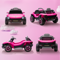 AIYAPLAY Volkswagen Licensed Kids Electric Car w/ Remote, Suspension, Pink