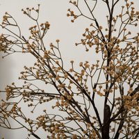 HOMCOM 6ft Artificial Tree with Warm White LED Lights, Baby Breath Flowers