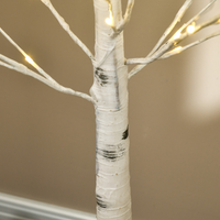
              5ft Artificial White Birch Tree Light  96 Warm White Pre-Lit LED Light
            