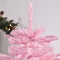 
              4FT Artificial Christmas Tree Holiday Xmas Automatic Open for Home Party Pink
            