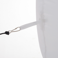 
              Outsunny 10ft Inflatable Snowman w/ Black Hat, Green Scarf for Garden Yard
            