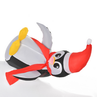 
              5ft Outdoor Christmas Inflatable with LED Ligh Polar Bear Three Penguins Garden
            