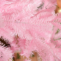 
              5FT Artificial Christmas Tree Holiday Xmas Automatic Open for Home Party Pink
            