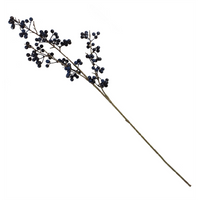 70cm Artificial Blue Christmas Berry Spray