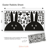 
              Easter Bunny Themed Window Decoration Stickers
            