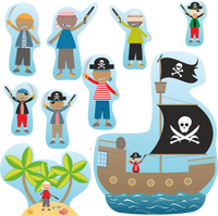 
              On Sale Now Pirate Story Wall Stickers - Interactive Wall decor
            