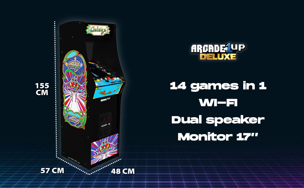 Arcade1Up GALAGA Deluxe Arcade Machine 14 Games in 1 | ToySeek