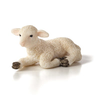 Lamb Lying Down Toy Farm Animal Figurine