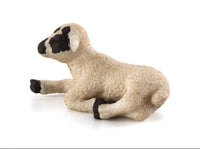 
              Black-Faced Lamb Lying Down Farm Animal Figurine
            