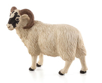 
              Black-Faced Sheep Ram Toy Realistic Farm Animal Figurine
            