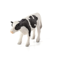 Holstein Calf Standing Toy Realistic Farm Animal Figurine