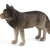 Timber Wolf Standing Toy Realistic Wildlife Model