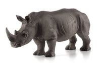 
              White Rhinoceros Toy Realistic Wildlife Model
            