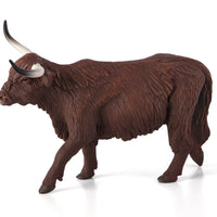 Highland Cow Toy Realistic Farm Animal Model