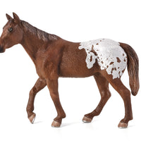 Appaloosa Stallion Chestnut Blanket Realistic Horse Toy