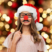 
              25pc Christmas Novelty Photo booth Selfie Frame & Props Photobooth
            