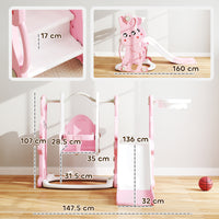 
              Rabbit-Themed Playground Set - Safe Fun for Kids - Slide, Swing & Climber
            