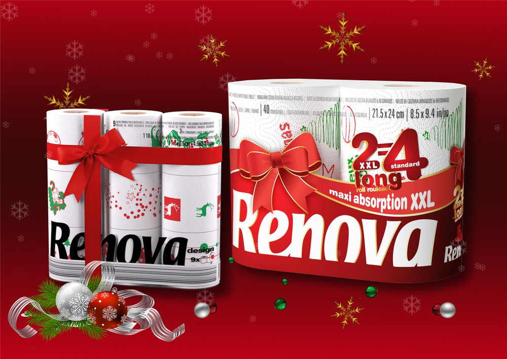 Renova 9 Rolls Xmas TR + 2 Rolls Xmas KT