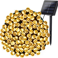 Planet Solar 200 Warm White Outdoor String Solar Powered Fairy Lights 20m