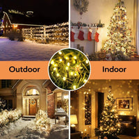 Planet Solar 200 Warm White Outdoor String Solar Powered Fairy Lights 20m