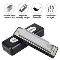 
              1X Classic Metal 10 Holes C Harmonica | AS-20185 HM-03-10S
            
