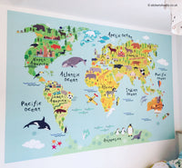 
              Half Price Nearly Perfect Kids World Map Wall Sticker
            