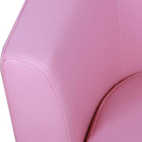 HOMCOM Kids Mini Sofa Children Armchair with Ottoman for Bedroom Playroom Pink