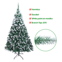 
              7FT Spray White PVC Christmas Tree 870 Branches
            