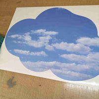 
              Half Price Seconds Cloud Fabric Wall Sticker Perfect for Dormer Walls
            