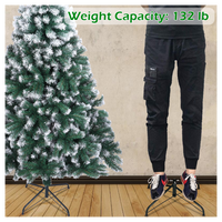 
              7FT Spray White PVC Christmas Tree 870 Branches
            