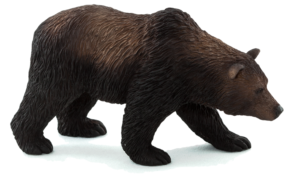 Grizzly Bear Toy Realistic Wildlife Model